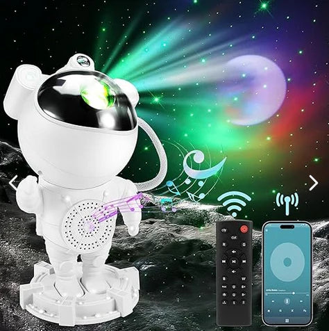 Bubulu Galaxy I Proyector astronauta con altavoz bluetooth